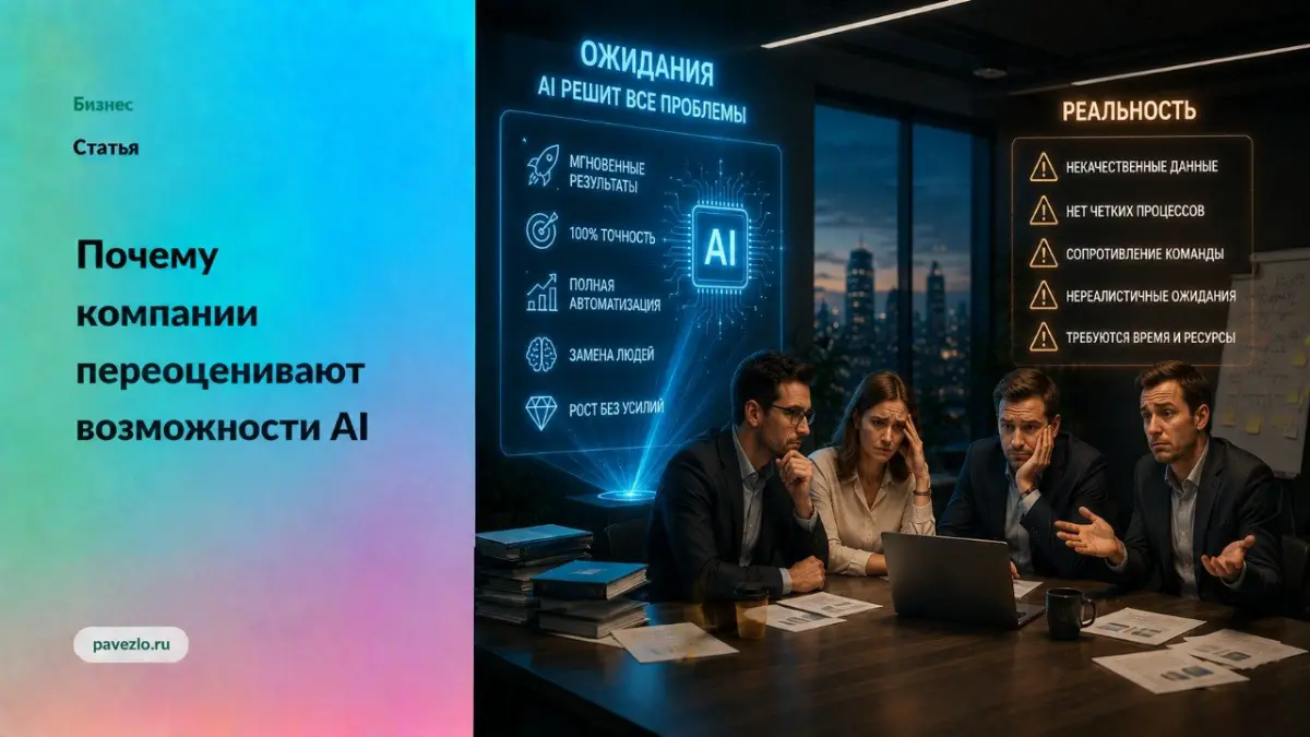 Почему компании переоценивают возможности AI | Сетка — социальная сеть от hh.ru