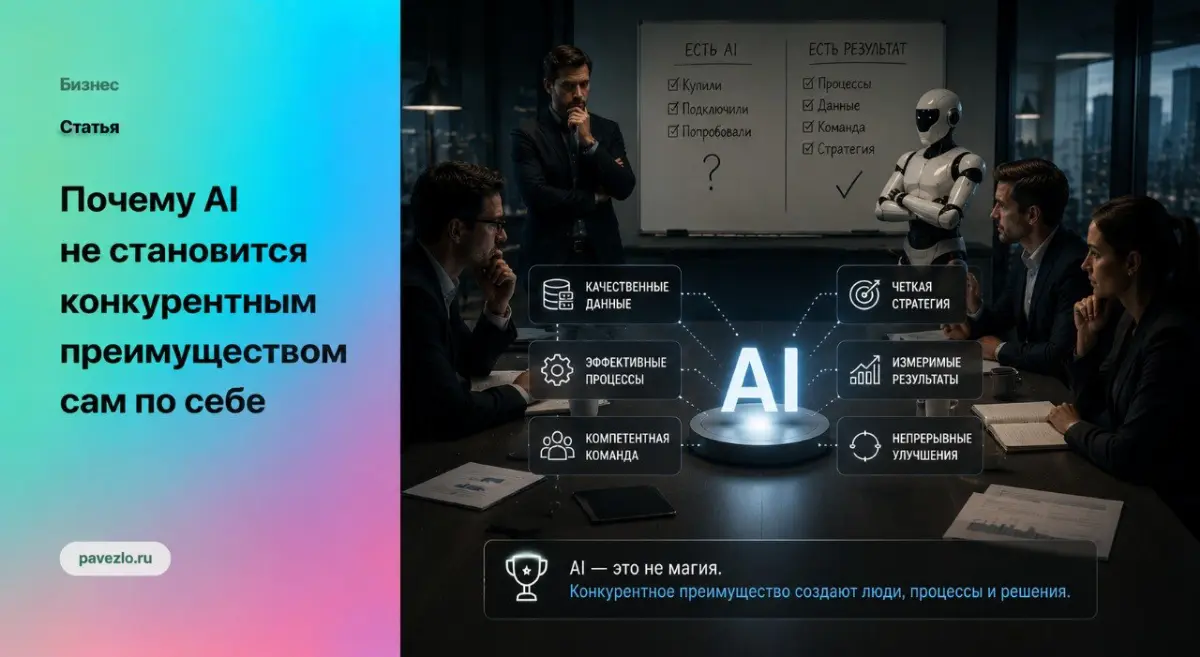 Почему AI не становится конкурентным преимуществом | Сетка — социальная сеть от hh.ru