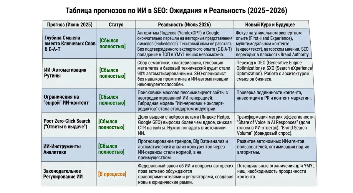 SEO и ИИ в 2026 году | Сетка — социальная сеть от hh.ru