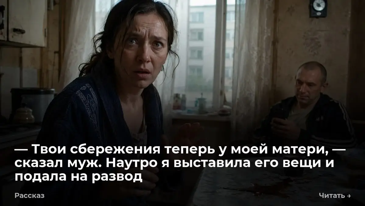 — Твои сбережения теперь у моей матери, — сказал муж. Наутро я выставила его вещи и подала на развод
— Я перевела все наши накопления на счет моей мамы, — сказала Марина | Сетка — социальная сеть от hh.ru