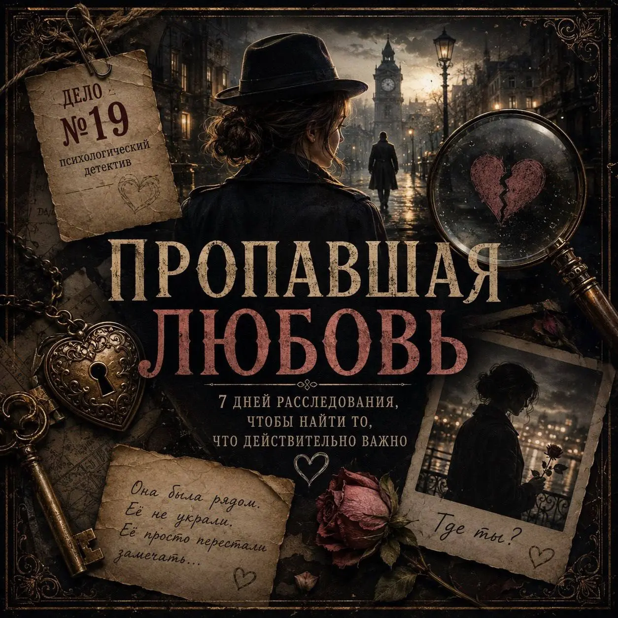 Я творю психологические 7 дневные детективы
«Бюро детективных историй»
Детектив — это не всегда про преступление.
Иногда пропадает не человек.
Иногда исчезает то, без чего жизнь становится пустой | Сетка — социальная сеть от hh.ru