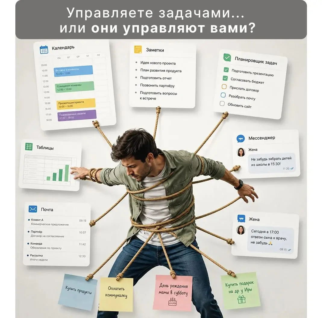 📌 Рабочие задачи, личные дела, встречи, идеи, дедлайны… | Сетка — социальная сеть от hh.ru