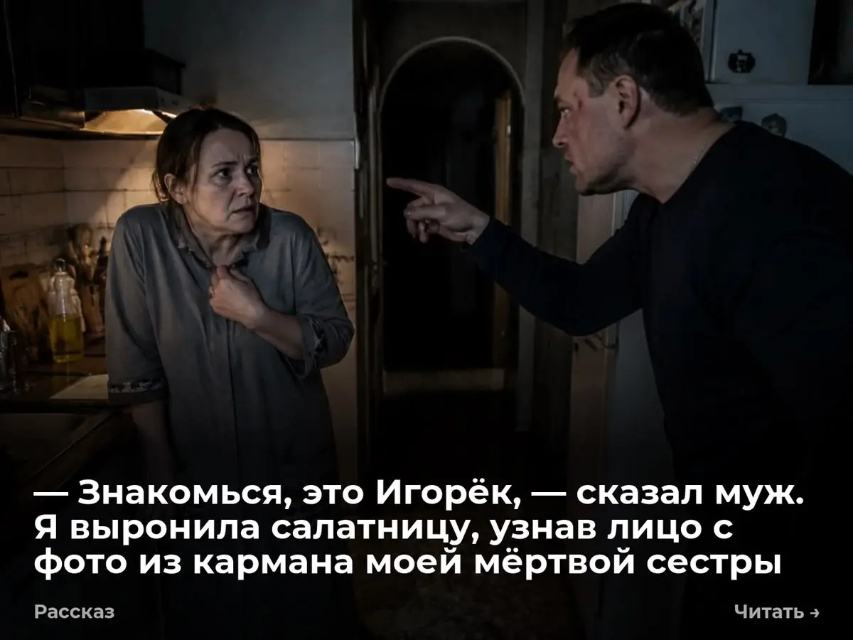— Знакомься, это Игорёк, — сказал муж. Я выронила салатницу, узнав лицо с фото из кармана моей мёртв
— Знакомься, Марин, это Игорёк. Тот самый спаситель, — голос мужа гудел от гордости | Сетка — социальная сеть от hh.ru