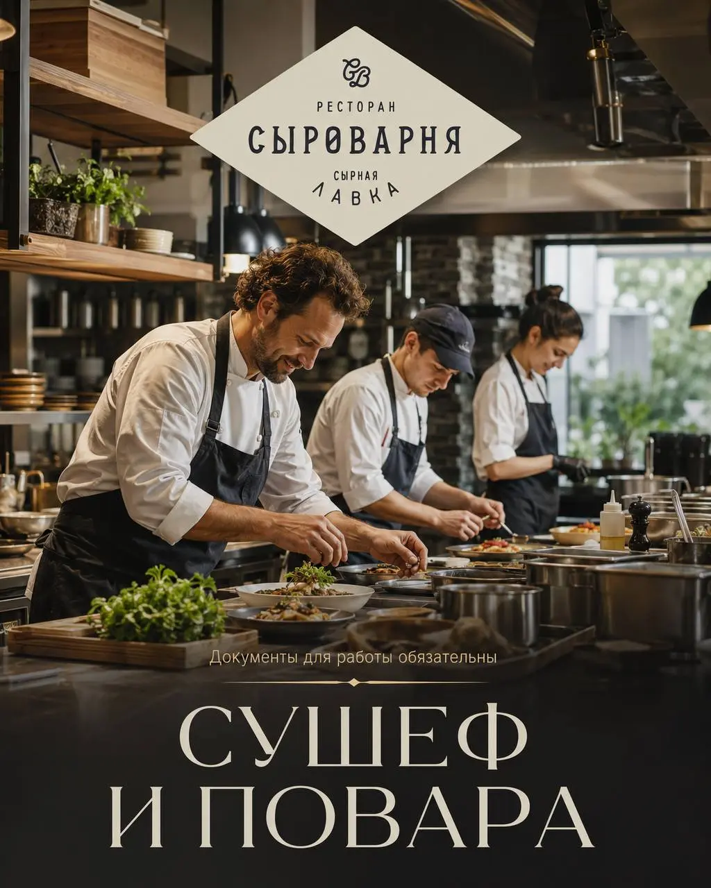 1️⃣СУ-ШЕФ,
2️⃣ПОВАР-УНИВЕРСАЛ,
3️⃣ПОВАР ГОРЯЧЕГО ЦЕХА,
4️⃣ПОВАР-МАНГАЛЬЩИК,
5️⃣ПОВАР ХОЛОДНОГО ЦЕХА,
6️⃣ПИЦЦЕР,
7️⃣ПОВАР-ЗАГОТОВЩИК
5 000₽/смена - 6 500₽/смена
Ресторан «СЫРОВАРНЯ»
• Зеленоград
• Рест... | Сетка — социальная сеть от hh.ru
