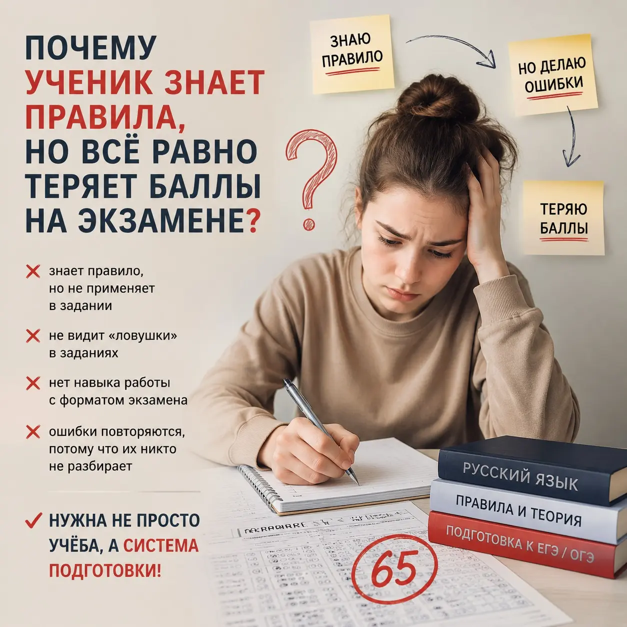 Почему ученик знает правила, но всё равно теряет баллы? | Сетка — социальная сеть от hh.ru