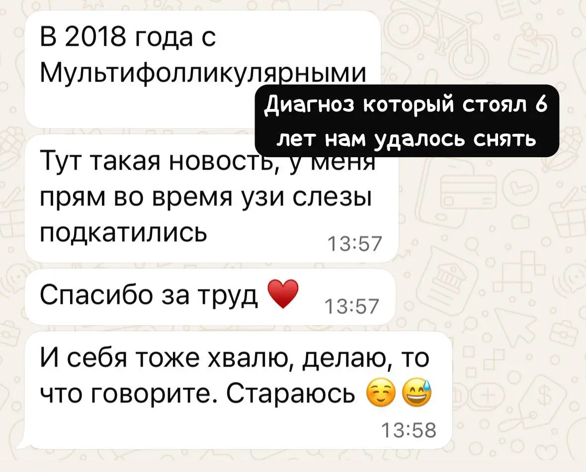 Сегодня мне тоже подняли настроение. Мы избавились от диагноза, который стоял 6 лет. И + аденомиоз, который считается неизлечимым, стал уходить | Сетка — социальная сеть от hh.ru