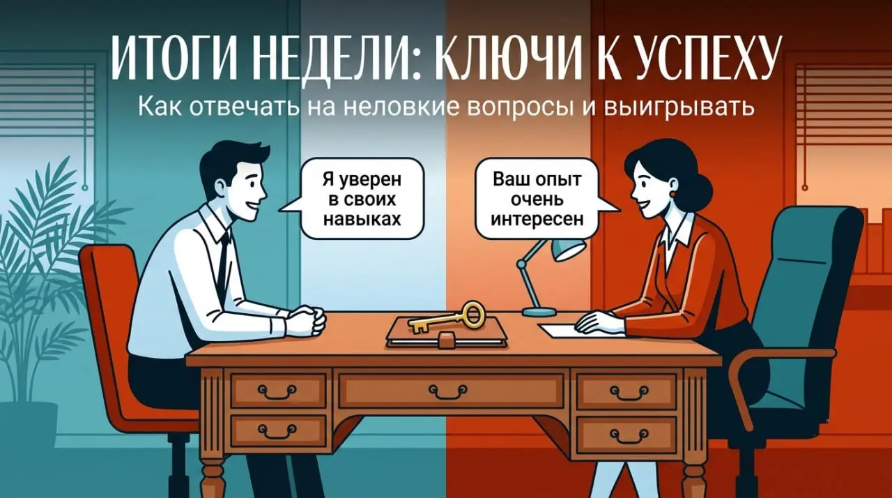 Подытожим, как быть с противными, неловкими, провокационными вопросами:
Не уходите в конфликт и не читайте лекцию о правах человека работодателю - это может испортить впечатление | Сетка — социальная сеть от hh.ru