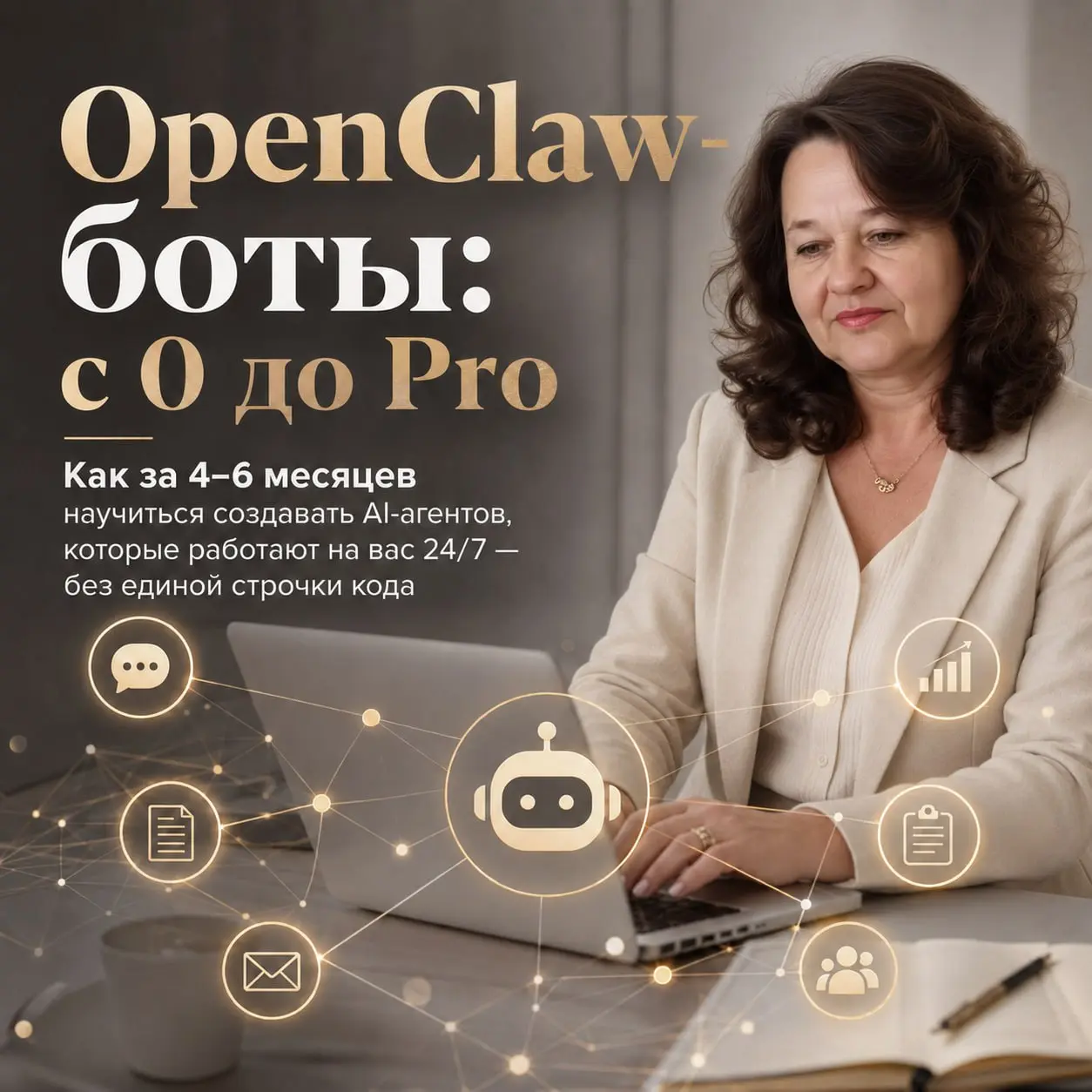 OpenClaw-боты: с 0 до Pro
Как за 4–6 месяцев научиться создавать AI-агентов, которые работают на вас 24/7 — без единой строчки кода
Представьте: у вас есть личный сотрудник, который не спит, не болеет... | Сетка — социальная сеть от hh.ru