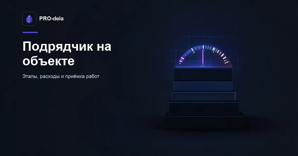 Как строительный подрядчик ведёт объект в PRO-dela | Сетка — социальная сеть от hh.ru