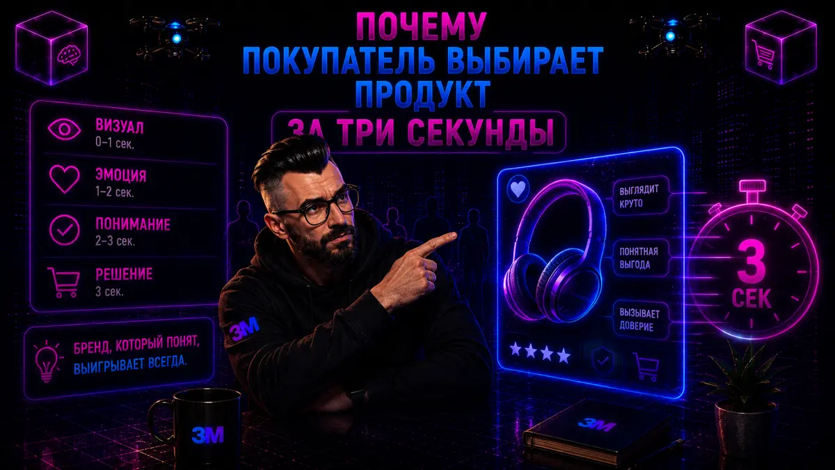 Почему покупатель выбирает продукт за три секунды | Сетка — социальная сеть от hh.ru