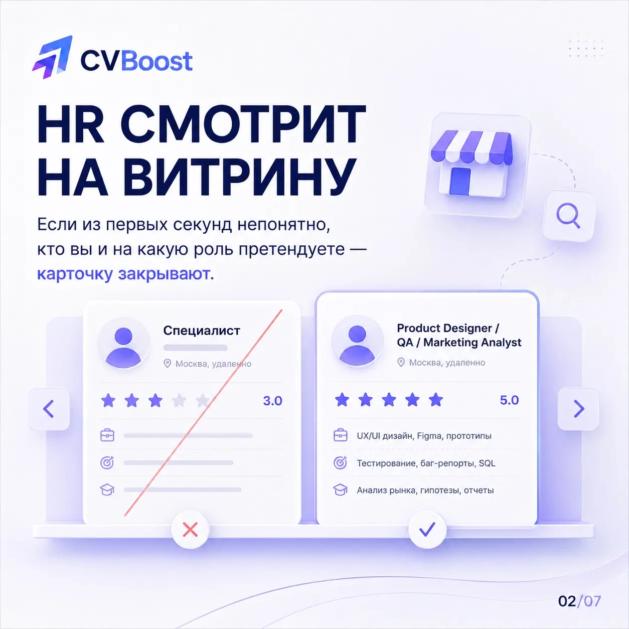 Ваше резюме — это почти карточка товара 🛒 | Сетка — социальная сеть от hh.ru
