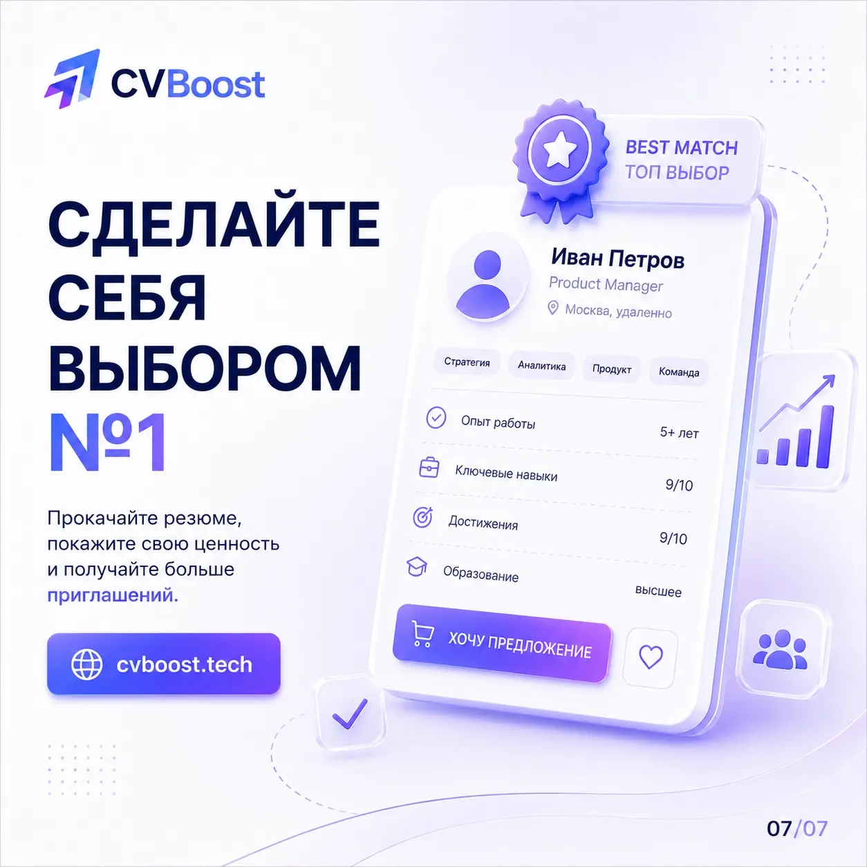 Ваше резюме — это почти карточка товара 🛒 | Сетка — социальная сеть от hh.ru