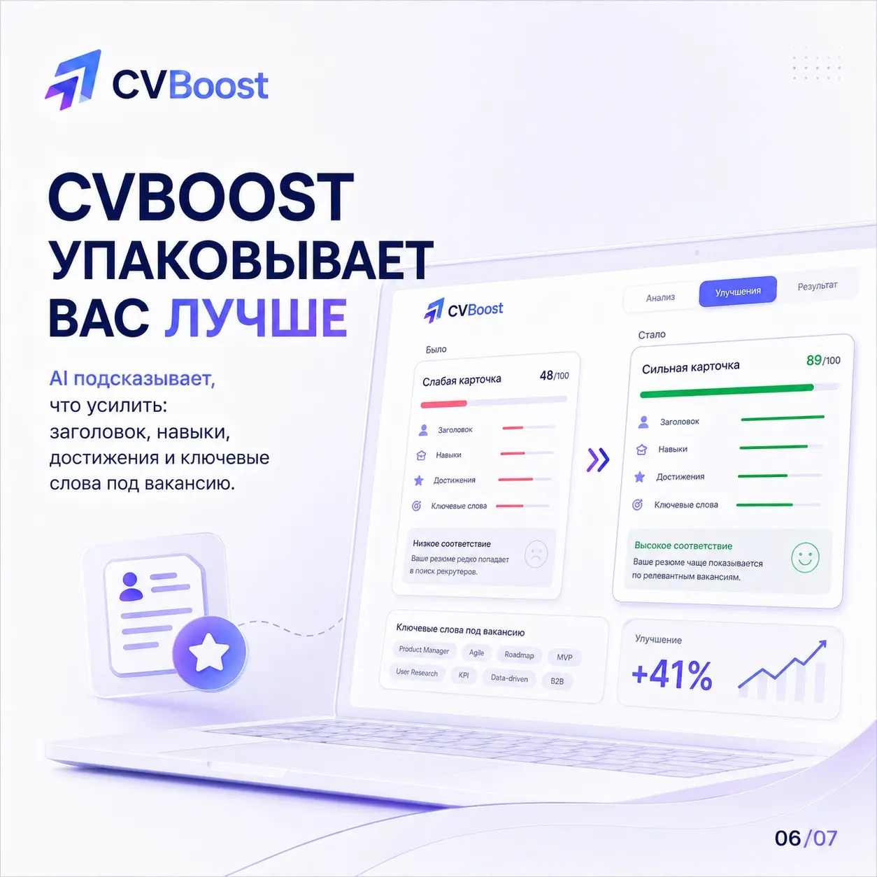 Ваше резюме — это почти карточка товара 🛒 | Сетка — социальная сеть от hh.ru