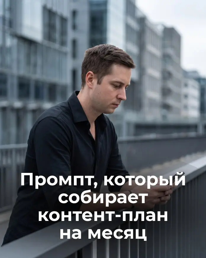 ☀️ Промпт, который собирает контент-план на месяц за 20 минут
🔜 Есть два способа вести канал. Первый: садишься и думаешь, о чём сегодня. Второй: открываешь готовый контент-план и просто пишешь | Сетка — социальная сеть от hh.ru