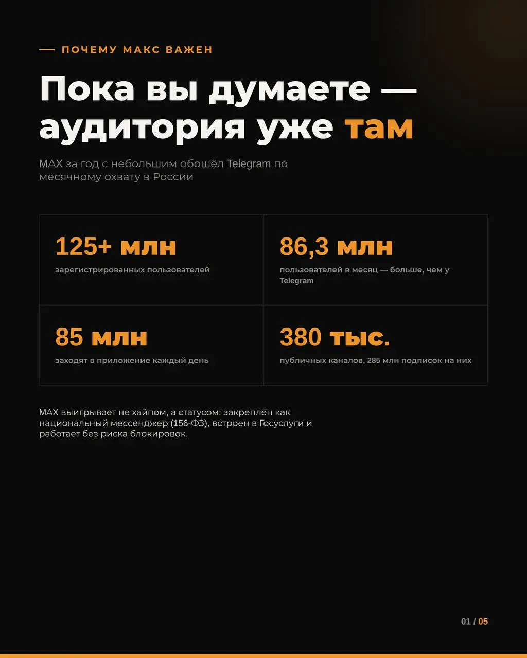 Смотрю на цифры MAX и понимаю - это тот случай, когда «подожду, посмотрю, как пойдёт» уже стоит вам клиентов | Сетка — социальная сеть от hh.ru