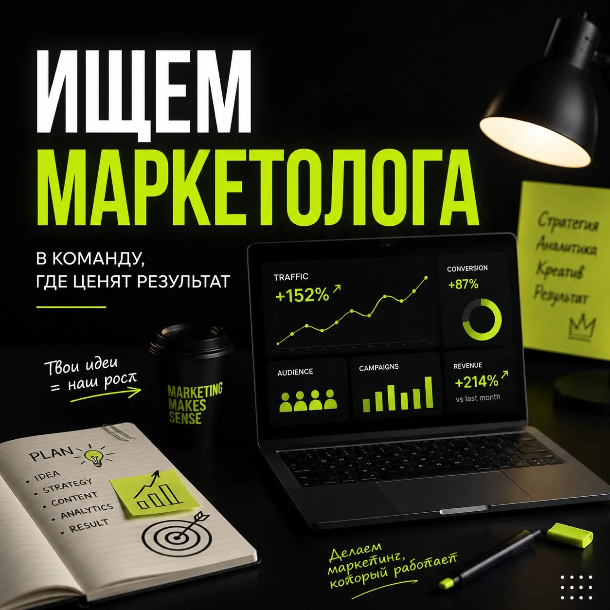 Ищу маркетолога для долгосрочной работы с группой компаний | Сетка — социальная сеть от hh.ru