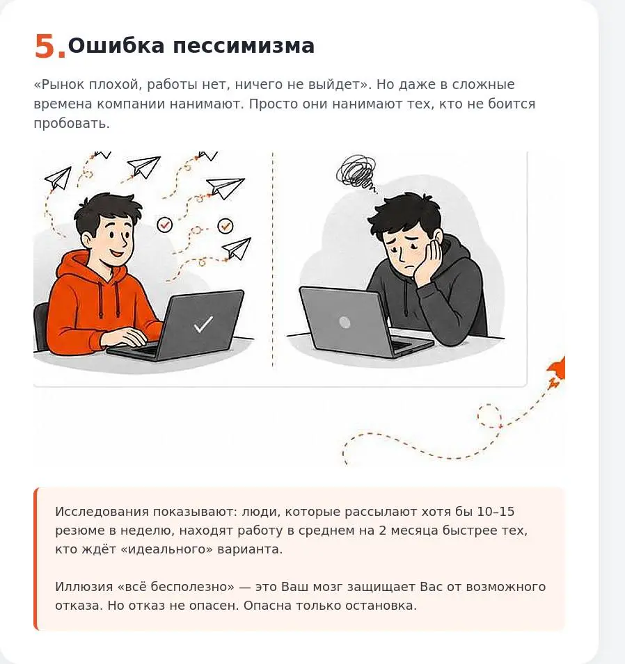 Почему Вы не можете найти работу? Спросите у своего мозга. | Сетка — социальная сеть от hh.ru