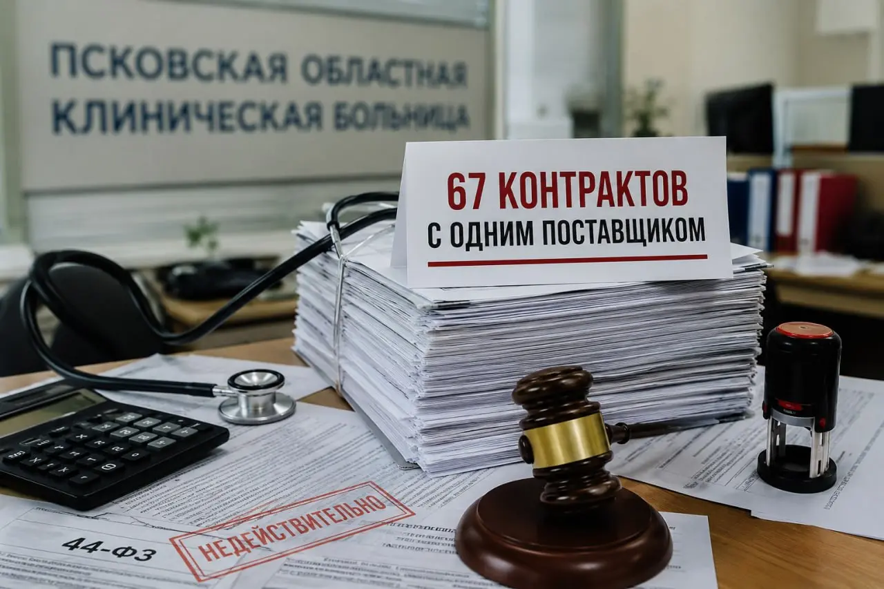 Рекордные 67 контрактов с одним поставщиком. Суд признал их ничтожными
🏥 Прокуратура оспорила закупки Псковской областной клинической больницы медицинских изделий у единственного поставщика | Сетка — социальная сеть от hh.ru