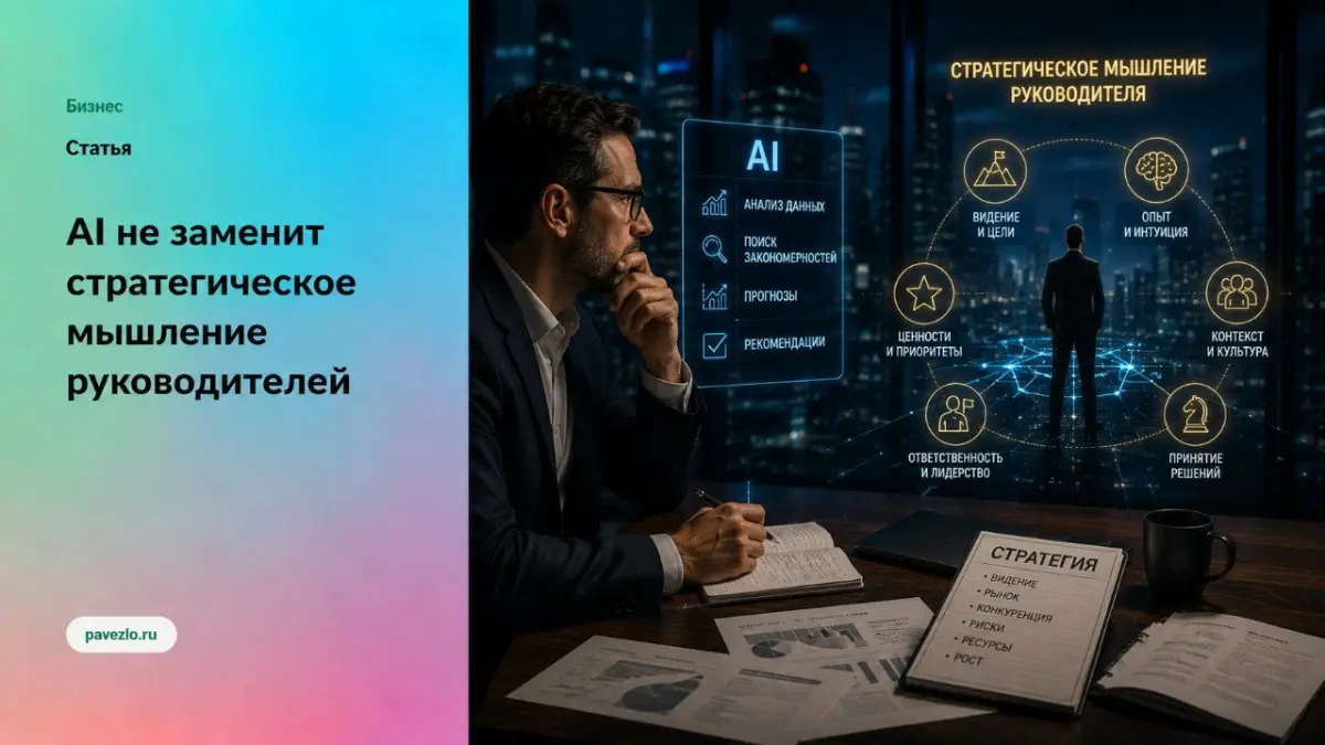 Почему AI не заменяет стратегическое мышление руководителей | Сетка — социальная сеть от hh.ru