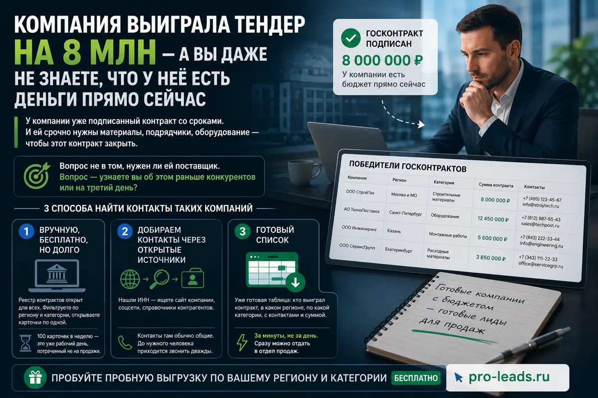 Победитель госĸонтраĸта — лид, ĸоторый часто остаётся незаме | Сетка — социальная сеть от hh.ru