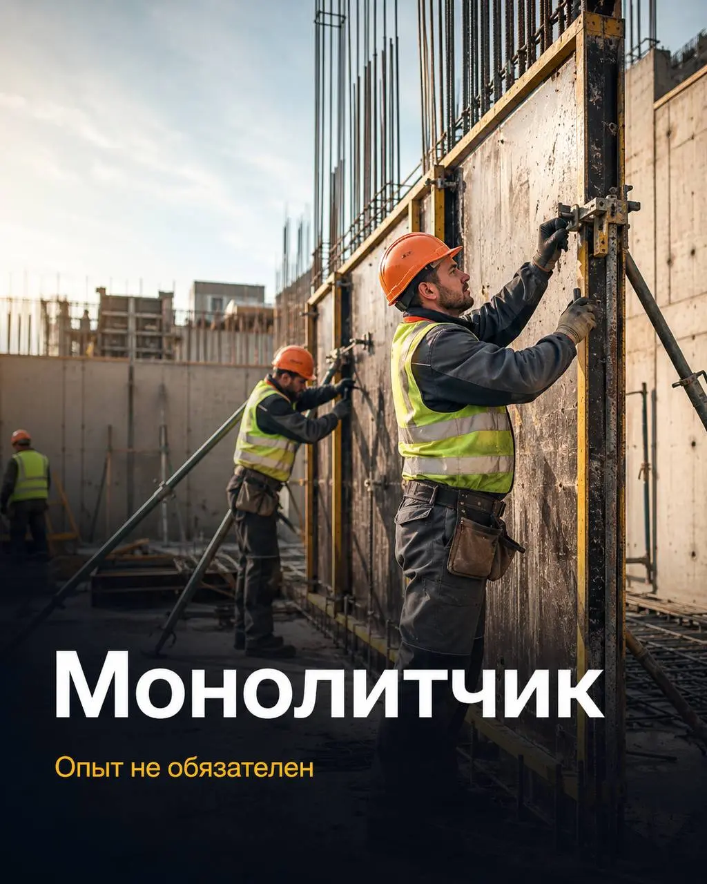 МОНОЛИТЧИК
150 000₽ - 200 000₽
ГАЗТЕНДЕР
• Москва
• Строительство
• +79874988075
Полное описание вакансии размещено в Телеграм и Макс. Переходите по ссылке в закрепленном сообщении | Сетка — социальная сеть от hh.ru