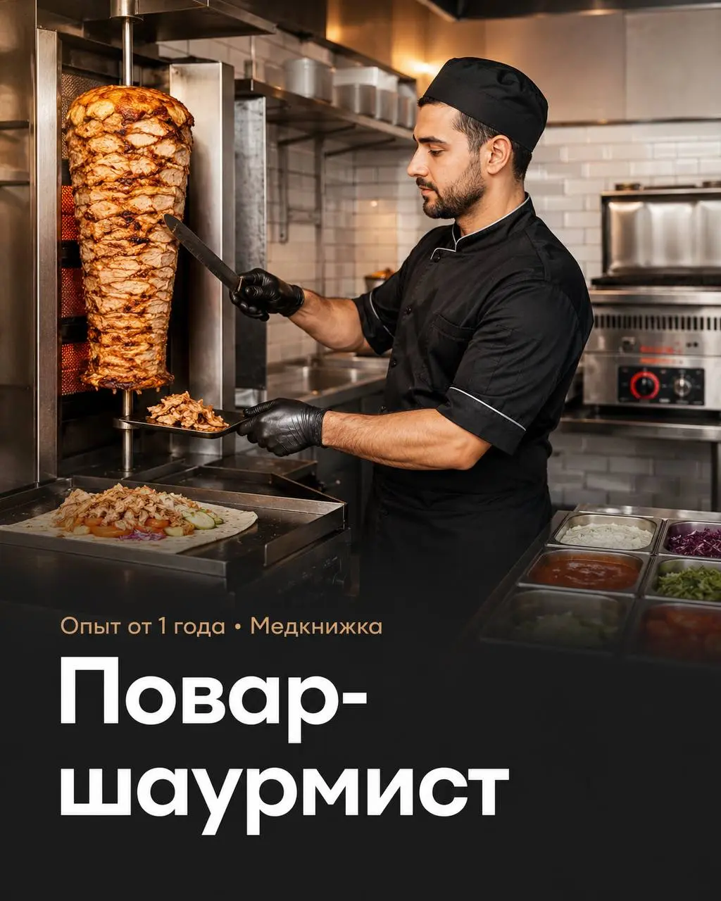 ПОВАР-ШАУРМИСТ
4 500₽/смена - 5 200₽/смена
Прямой работодатель
• Москва, м. Царицыно, Пражская
• Рестораны/Кафе
• +79269418961
Полное описание вакансии размещено в Телеграм и Макс | Сетка — социальная сеть от hh.ru