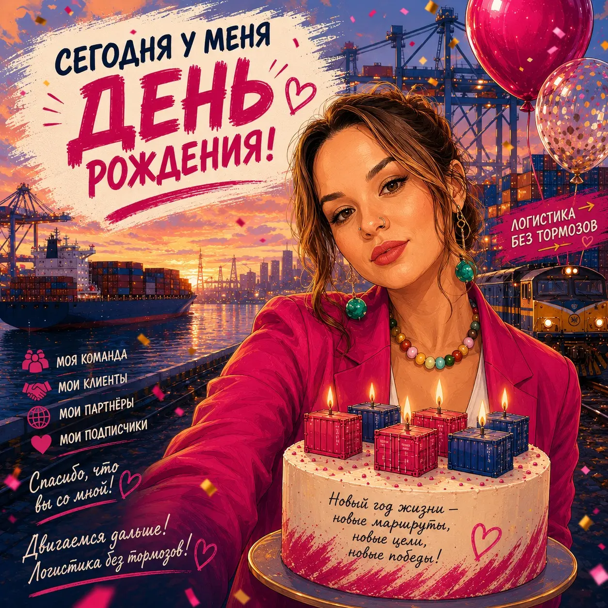 Сегодня у меня день рождения
В новый личный год беру главный профессиональный принцип: всё решаемо, а если конкретная схема не работает — нужно принять это и искать следующий вариант | Сетка — социальная сеть от hh.ru