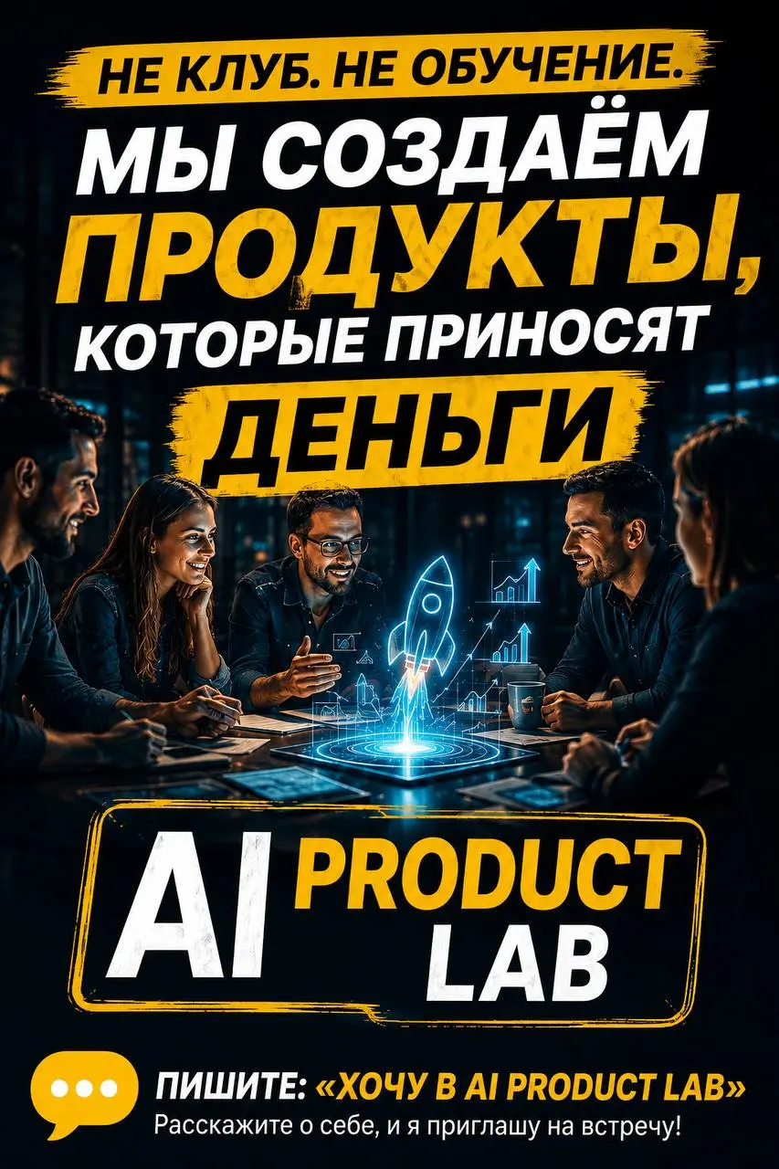 🚀 Запускаю AI Product Lab — лабораторию, где предприниматели создают новые продукты и зарабатывают на них.
Последние несколько месяцев я всё чаще замечаю одну вещь | Сетка — социальная сеть от hh.ru