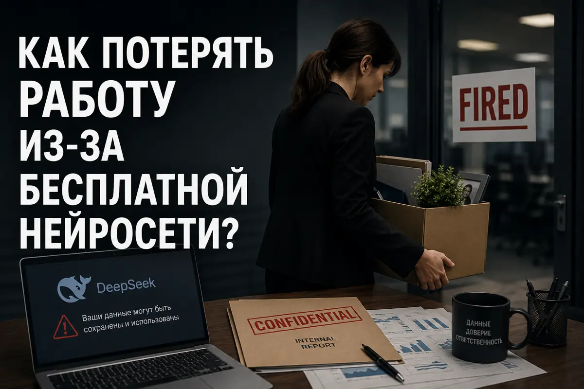 Как потерять работу из-за бесплатной нейросети?
Недавно прочитал новость о топ-менеджере, которую уволили после загрузки внутренних документов компании в DeepSeek. Суд поддержал работодателя | Сетка — социальная сеть от hh.ru