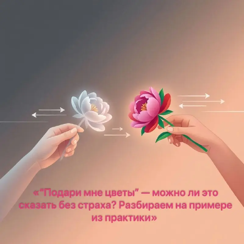 🌹 «“Я просто хотела, чтобы кто‑то подарил мне цветы”»
На консультации клиентка рассказывала: «Я выкладываю фото цветов, и мне кажется, что это такой прозрачный намёк. А потом сижу и проверяю реакции | Сетка — социальная сеть от hh.ru