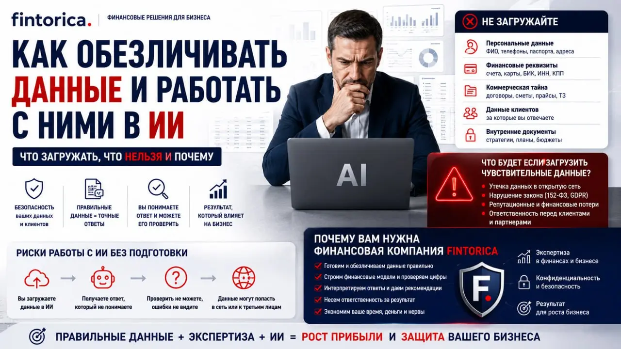 🔒 Данные в ИИ: как не слить бизнес, не нарушить закон и не потерять клиентов
Загрузили отчётность в ChatGPT/Claude и т.д — получили анализ за 5 минут. Удобно? Да. Безопасно? Чаще всего — нет | Сетка — социальная сеть от hh.ru