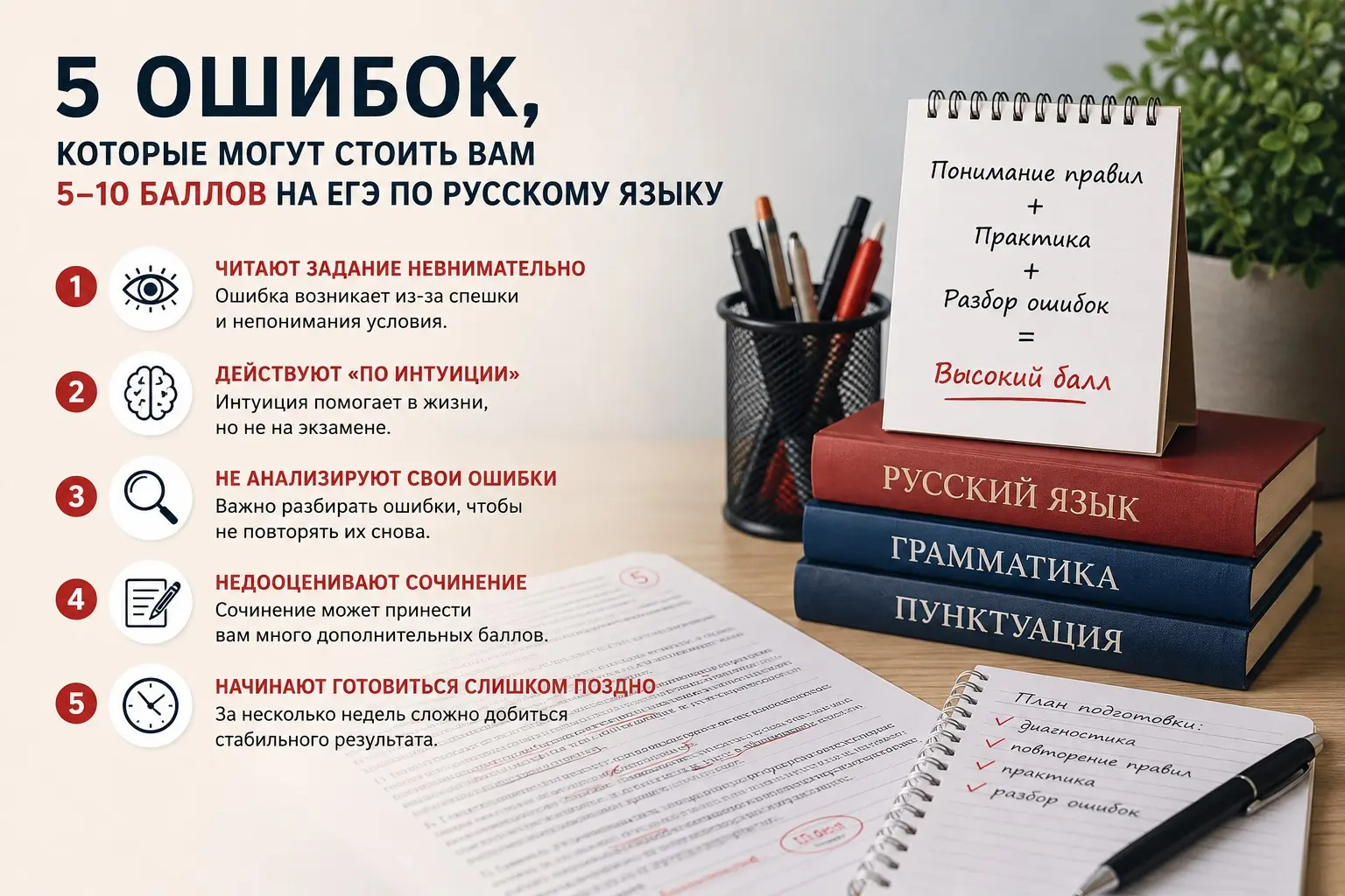 5 ошибок, которые могут стоить вам 5–10 баллов на ЕГЭ | Сетка — социальная сеть от hh.ru