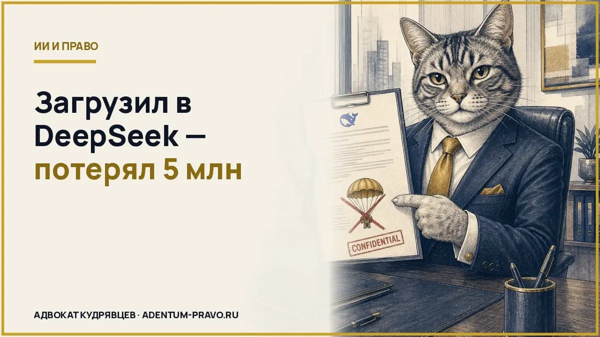 Загрузка рабочих данных в DeepSeek стала основанием для увольнения
⚖️ Бабушкинский суд Москвы признал законным увольнение руководителя отдела продаж | Сетка — социальная сеть от hh.ru