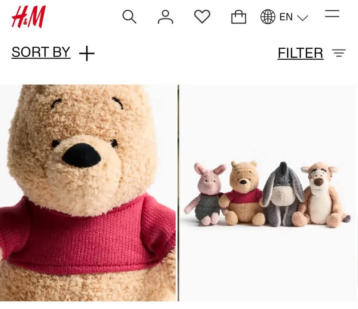 В H&M в раздел для детей завезли коллекционные игрушки по Винни Пуху и его друзьям. Дроп очень сильно понравился взрослой аудитории, которая теперь мечтает урвать всех плюшевых | Сетка — социальная сеть от hh.ru
