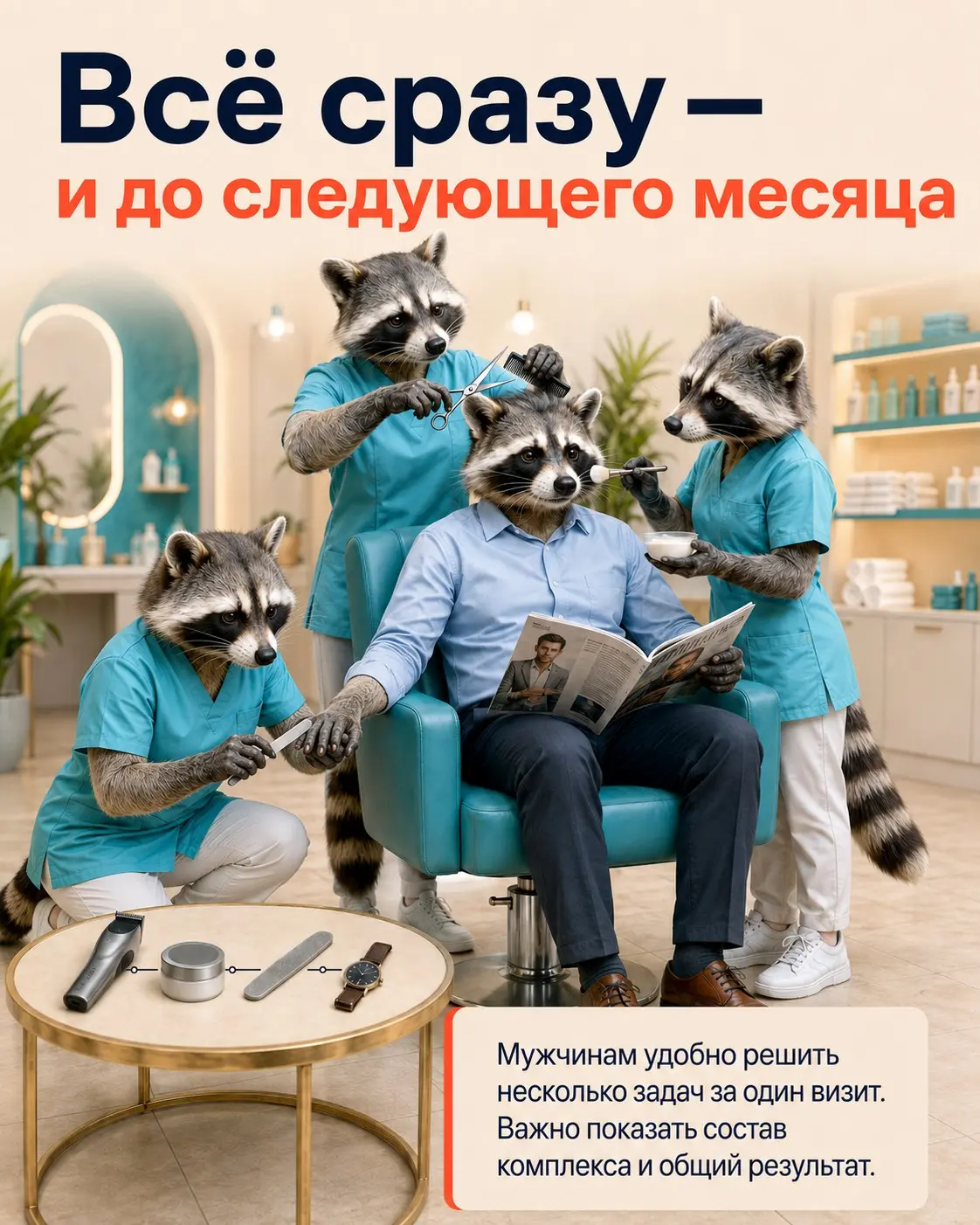 Обычная реклама салона красоты на мужчин не работает | Сетка — социальная сеть от hh.ru