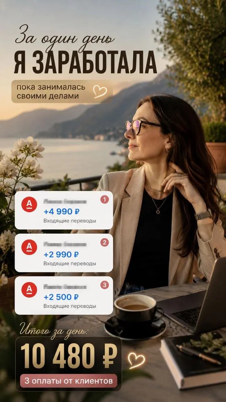 🔝 Деньги, которые приходят «сами»
Самое крутое — это получать уведомления об оплатах, пока ты гуляешь, спишь или проводишь время с семьей. Без суеты и бесконечного поиска клиентов | Сетка — социальная сеть от hh.ru