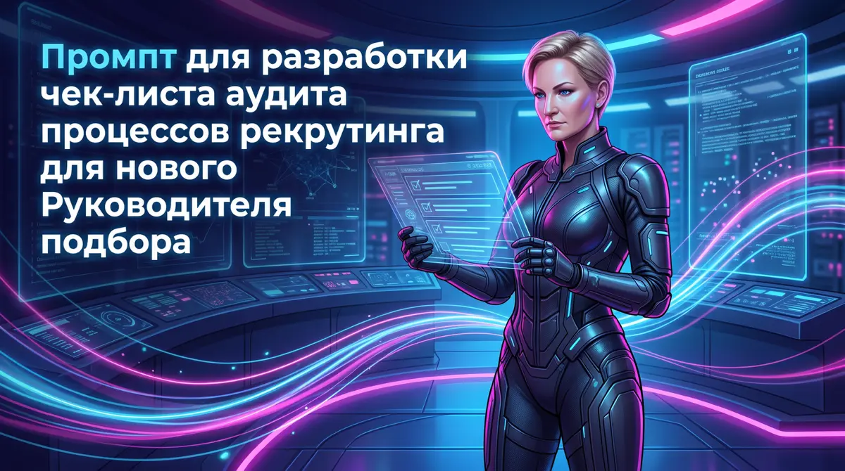 ✅ Промпт для разработки чек-листа аудита процессов рекрутинг | Сетка — социальная сеть от hh.ru