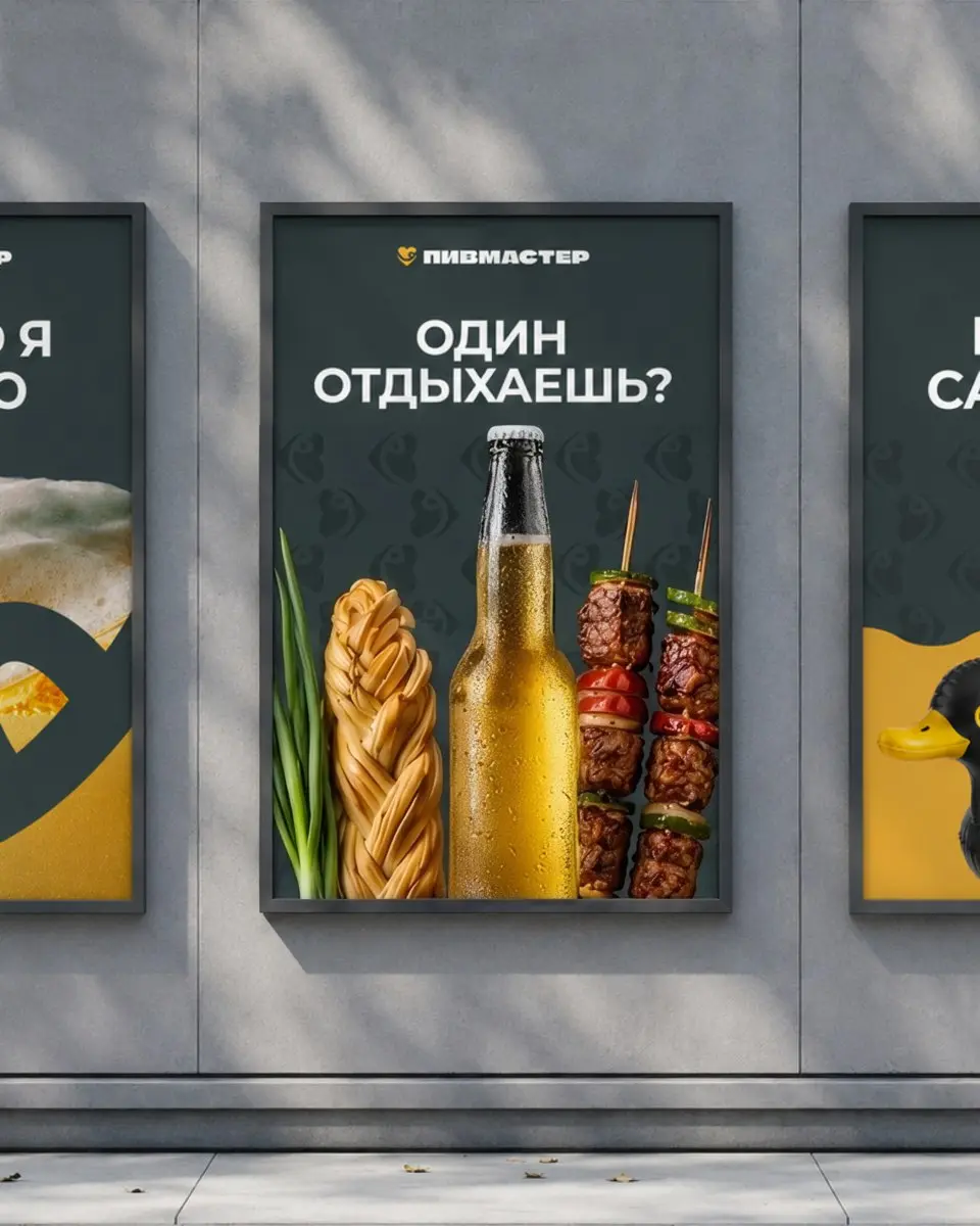 💛 Как новая айдентика добавила человечности.
Кейс «Пивмастера» и ДИА Дижитал
Знакомая ситуация — бренд вырос, переосмыслил свои ценности и философию, а старая айдентика уже не передает его характер | Сетка — социальная сеть от hh.ru