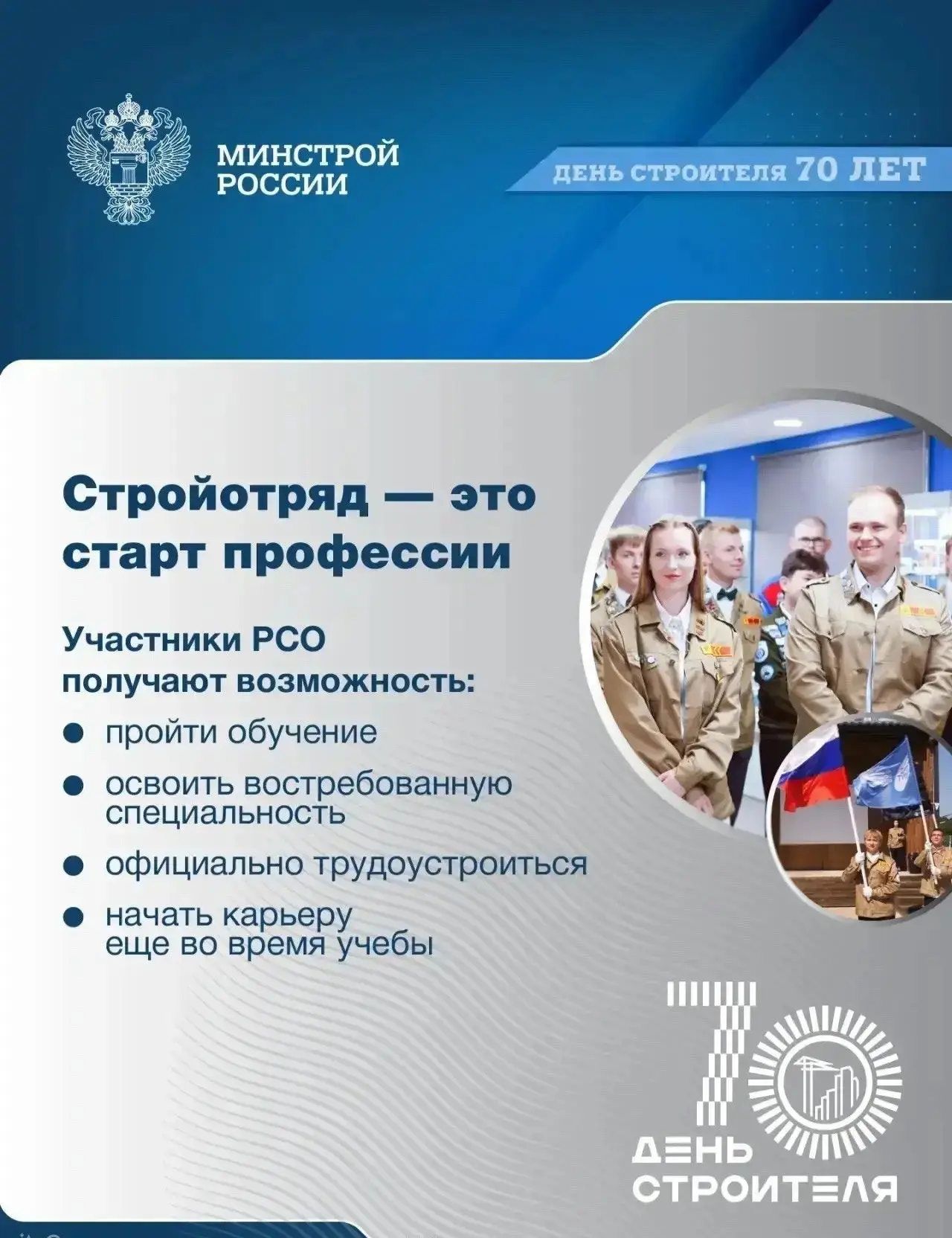 Студенческие строительные отряды — это возможность получить первый профессиональный опыт еще во время учебы | Сетка — социальная сеть от hh.ru