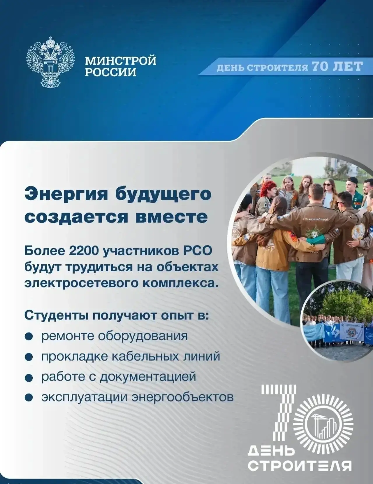 Студенческие строительные отряды — это возможность получить первый профессиональный опыт еще во время учебы | Сетка — социальная сеть от hh.ru
