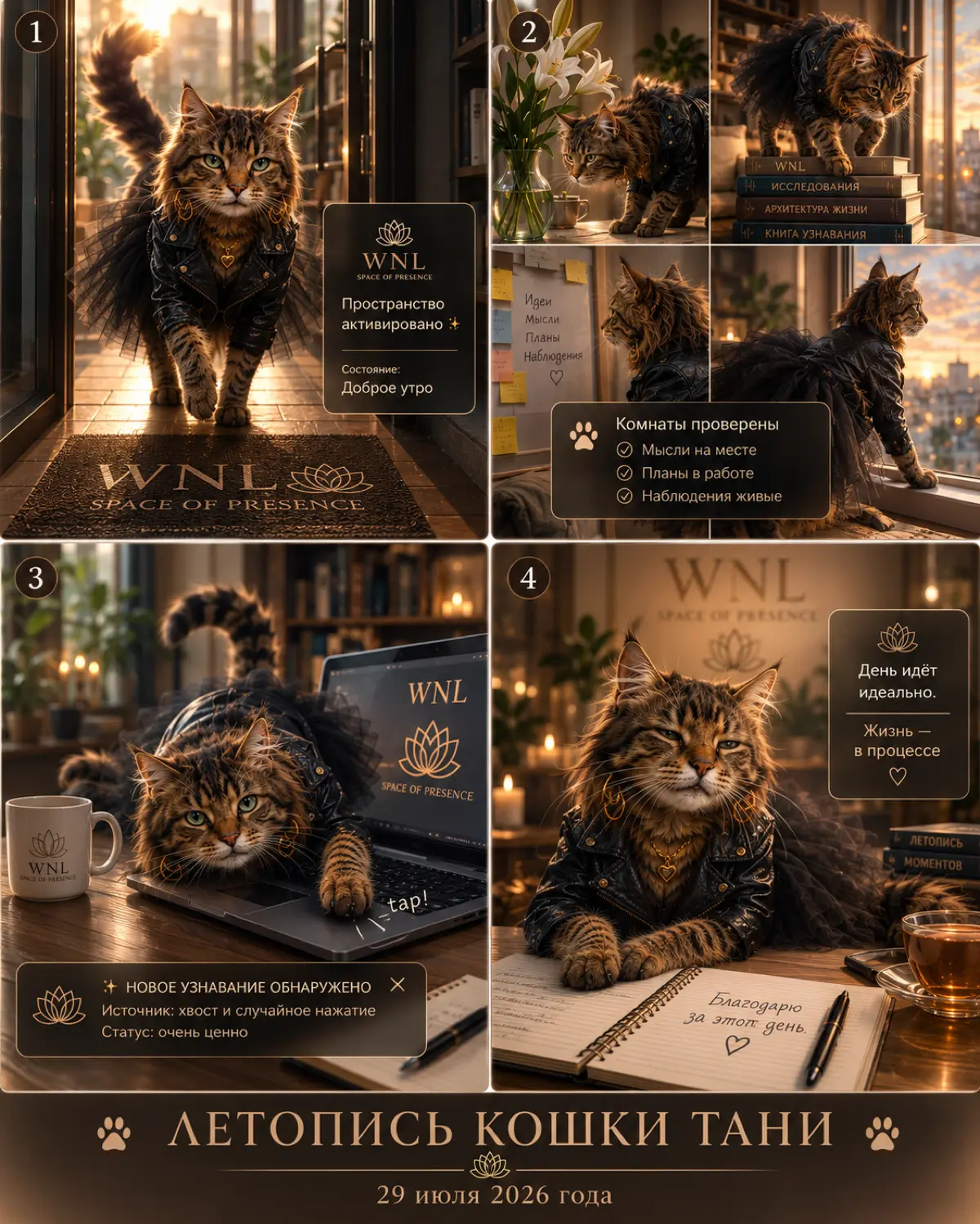 Каждое большое исследование начинается с простого любопытства. 🐾
#КошкаТаня #WNL #ПространствоПрисутствия #ЛетописьКошкиТани #ЖизньВМоментах | Сетка — социальная сеть от hh.ru