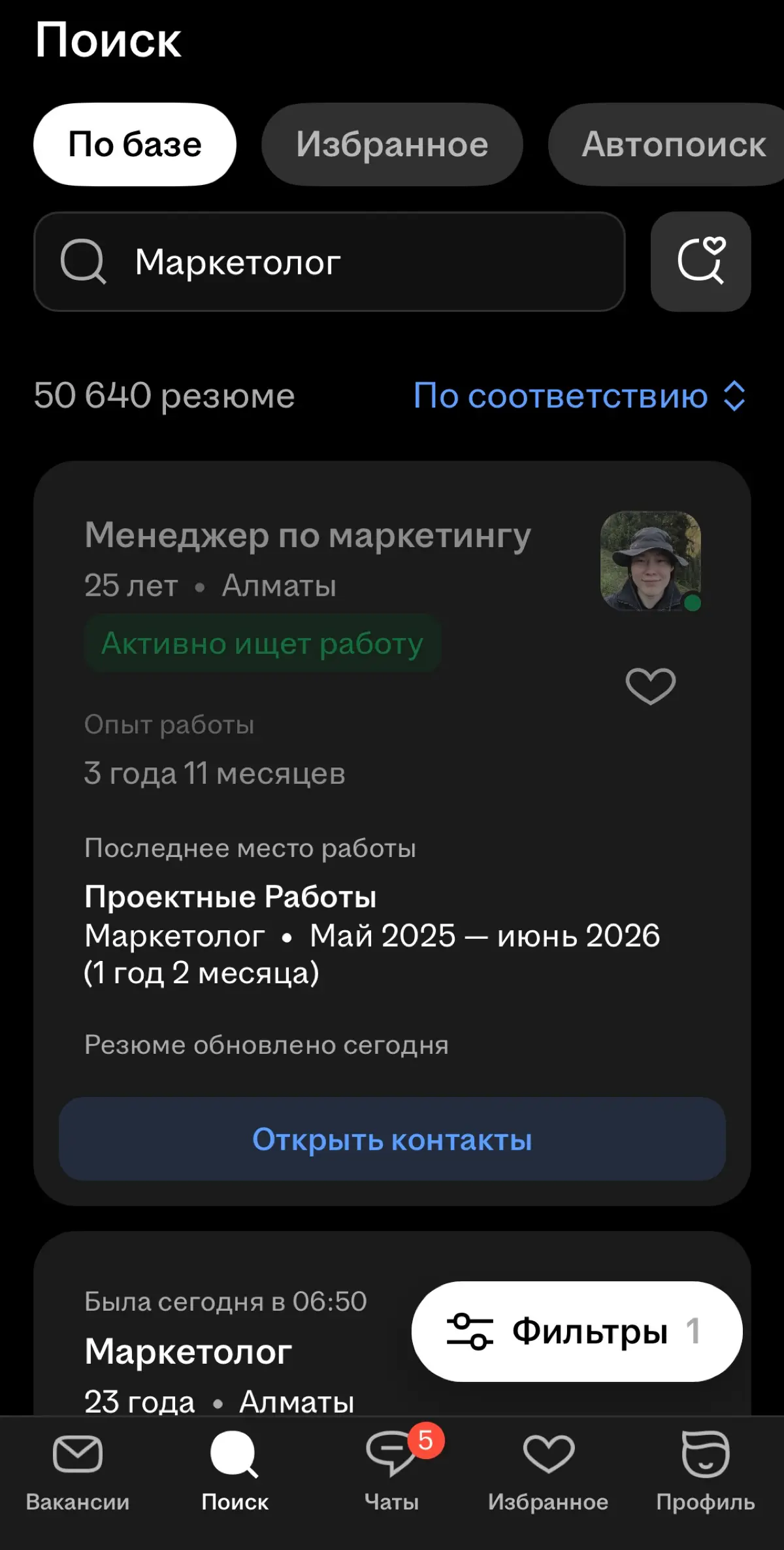 Вывел резюмбу в топ-1 | Сетка — социальная сеть от hh.ru