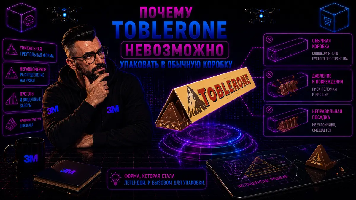 Почему Toblerone невозможно упаковать в обычную коробку | Сетка — социальная сеть от hh.ru