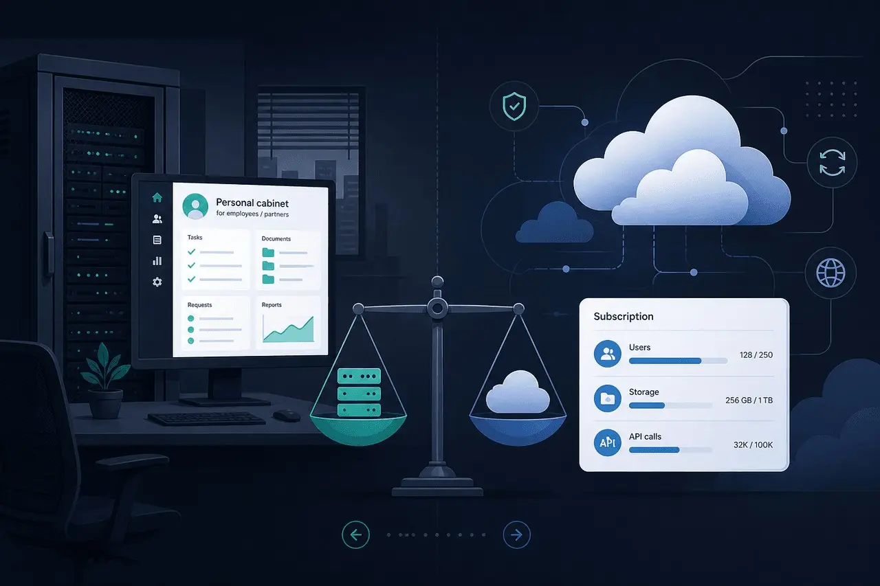 Свой веб-кабинет или облачный SaaS: когда on-prem выгоднее | Сетка — социальная сеть от hh.ru