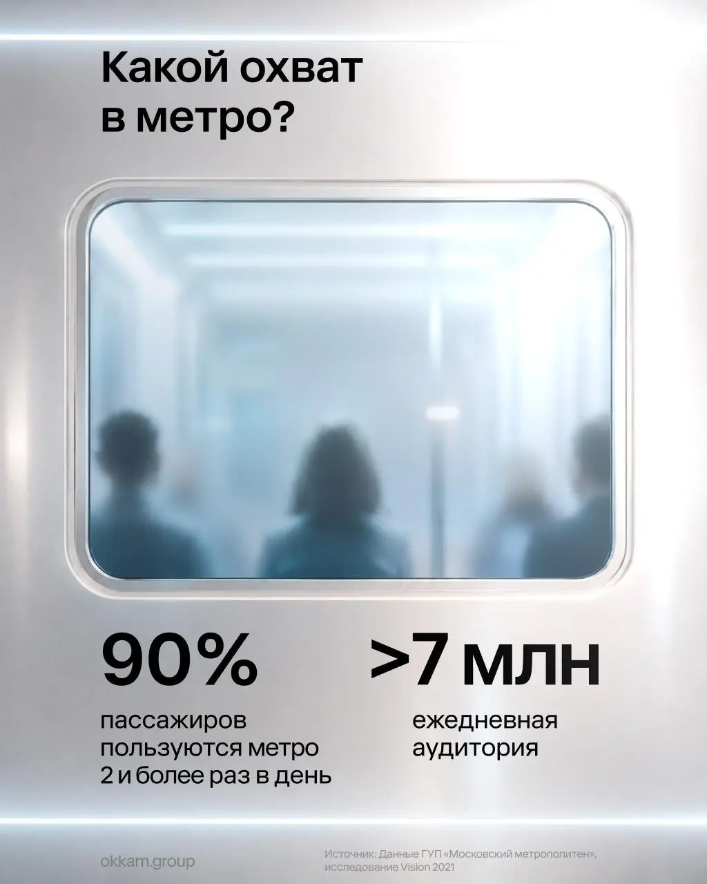 ⚡️ Метро остается одной из крупнейших рекламных площадок Москвы
➡️ Благодаря длительному контакту с аудиторией и большому количеству рекламных поверхностей этот канал способен влиять не только на узна... | Сетка — социальная сеть от hh.ru
