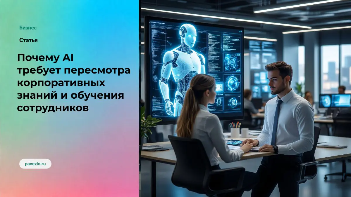 Почему AI требует пересмотра корпоративных знаний и обучения | Сетка — социальная сеть от hh.ru