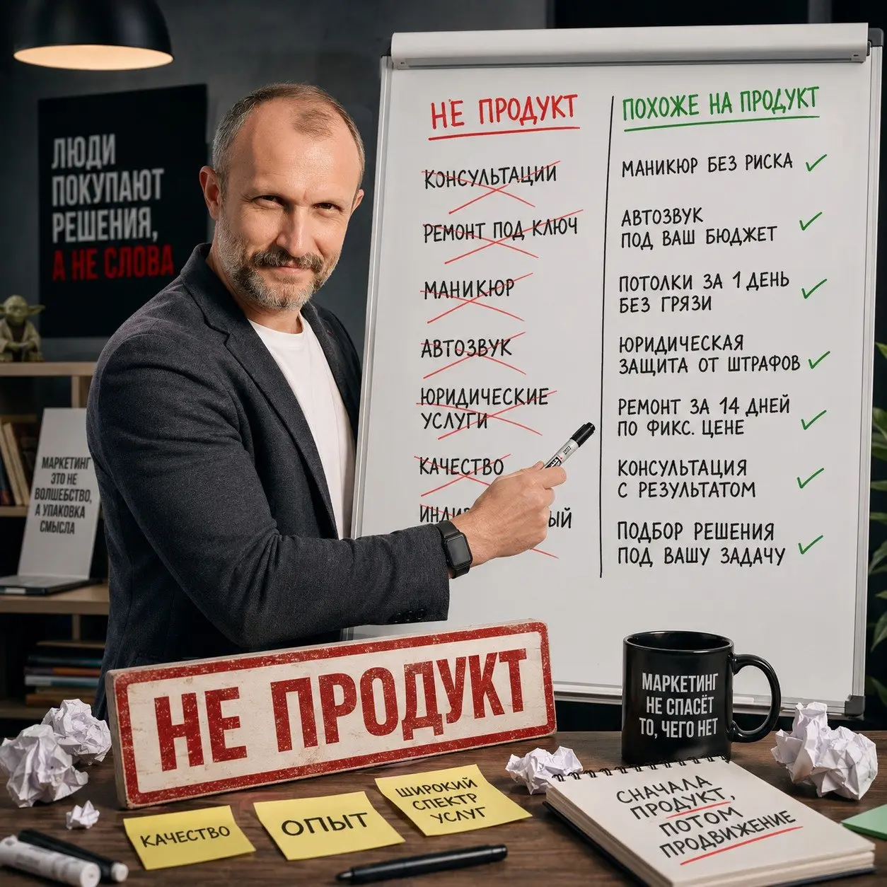 У вас вообще есть продукт?
Не обижайтесь раньше времени. Я не издеваюсь. Почти | Сетка — социальная сеть от hh.ru