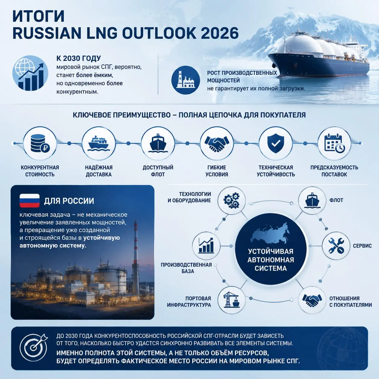 ‼️ Russian LNG Outlook 2026. Мировой рынок СПГ: ИТОГИ ‼️
🔹 К 2030 году мировой рынок СПГ, вероятно, станет более ёмким, но одновременно более конкурентным | Сетка — социальная сеть от hh.ru