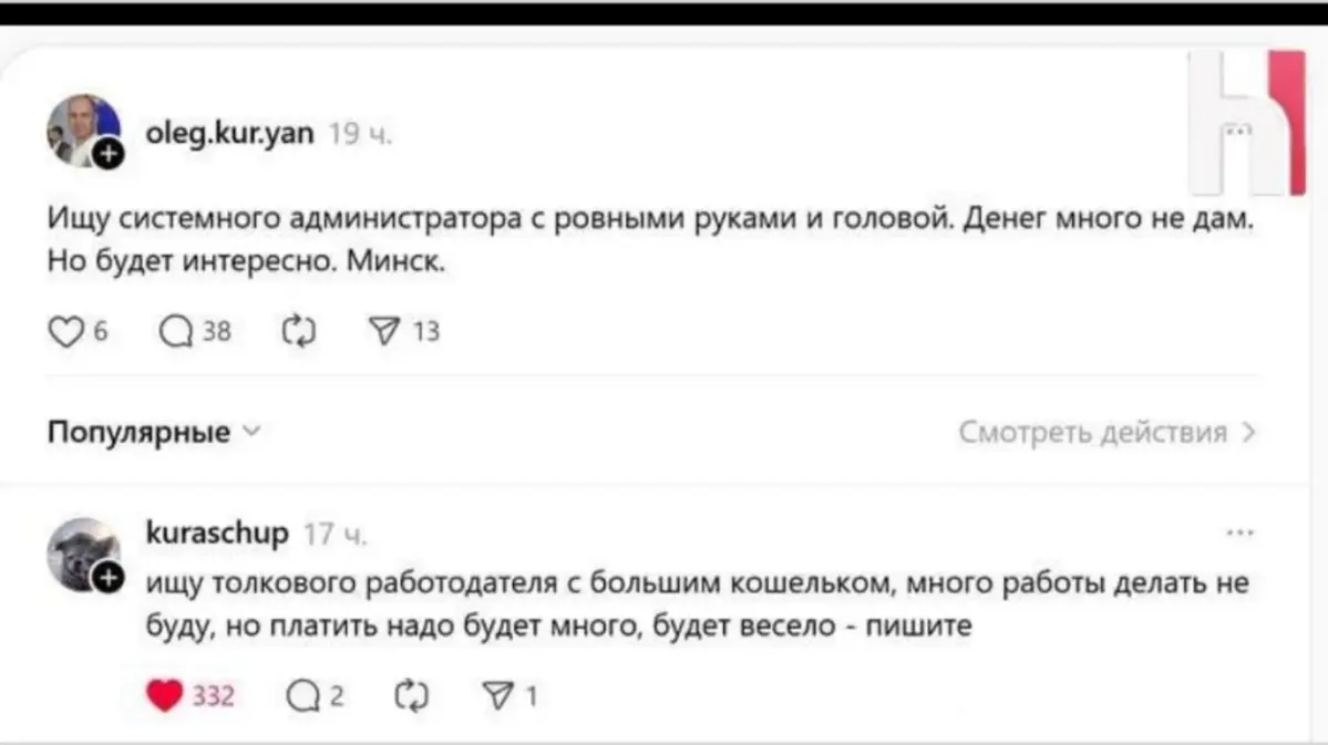 Просто юмор | Сетка — социальная сеть от hh.ru