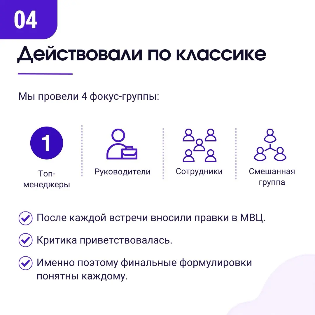 Хочется поделиться опытом формирования и внедрения Миссии,Видения и Ценностей компании.
Так сложилось, что не меняя место работы, я 3 раза участвовала в создании МВЦ | Сетка — социальная сеть от hh.ru